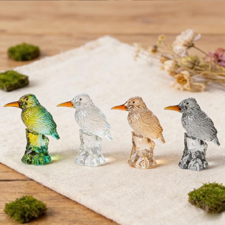 Handmade Bird Figurine Cute Animal Statue Home Table Decoration Ornament Wedding Holiday Gift Decoration