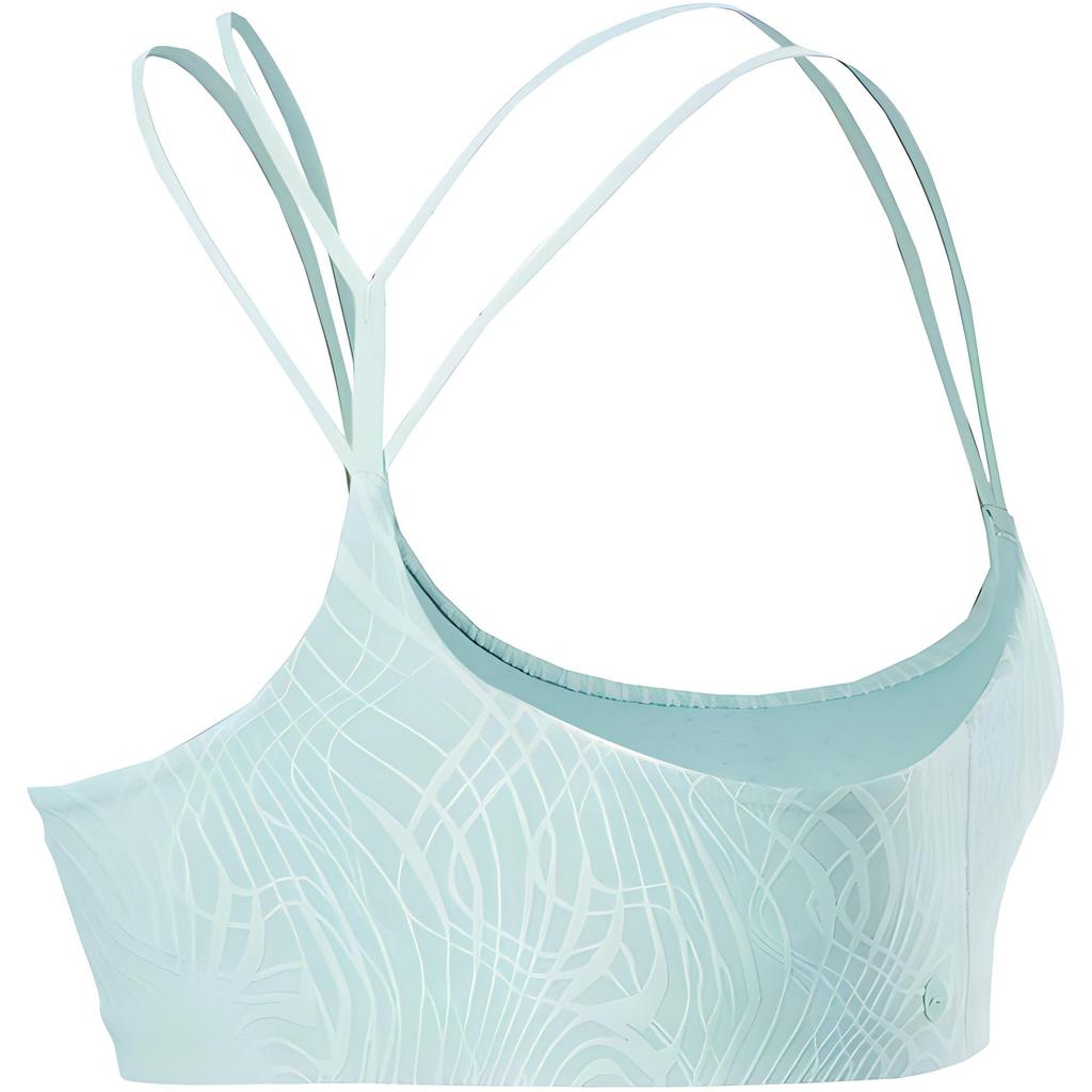 Li-Ning Fitness-Serie Einfarbig Leichter Halt Sport-BH Damen Unterwäsche Federgrün AUBU018-1