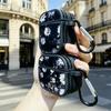 White chrysanthemum black edge striped apple earphone case for apple AirPods 1 earphone cover AirPods Pro 1