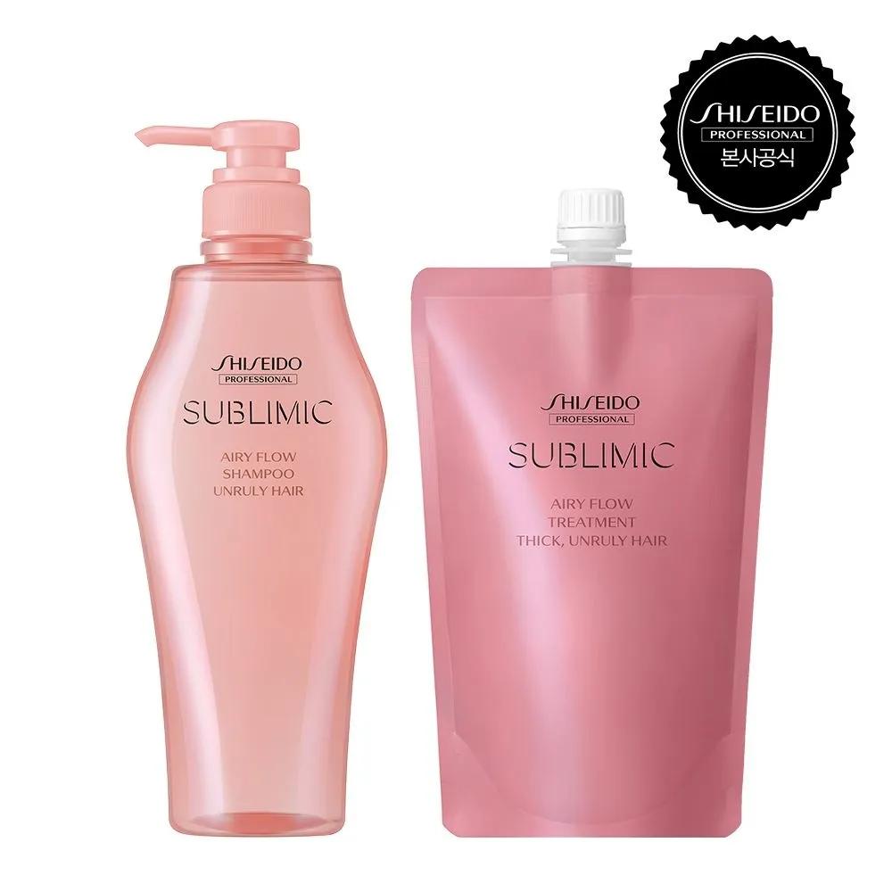 

Sublimic Airyflow Shampoo 500ml + Treatment 450ml (Refill) Select 1 (T/U) 01_T For thick and frizzy hair