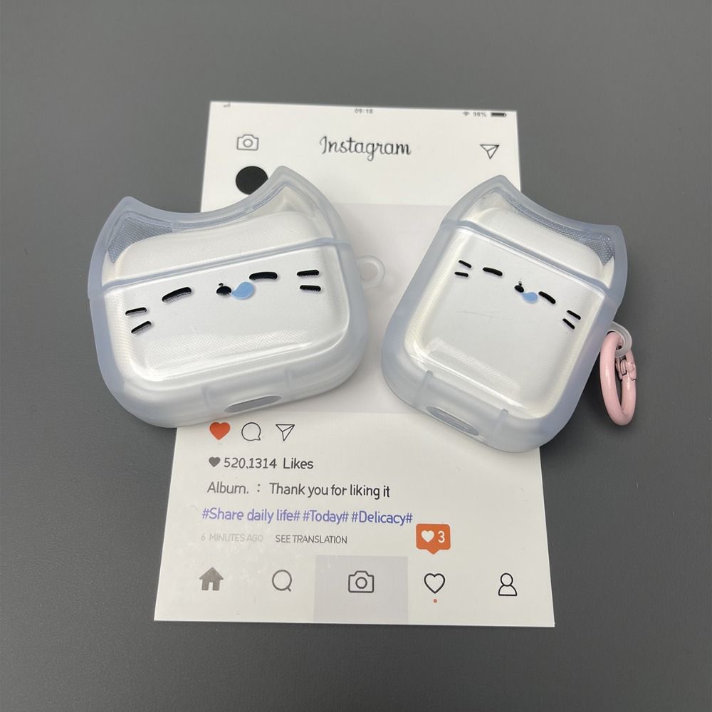 Dustproof Sleepy Cat Earphone Case Headphone Protective Case for Airpods 4 3 2 1/ Pro/Pro2