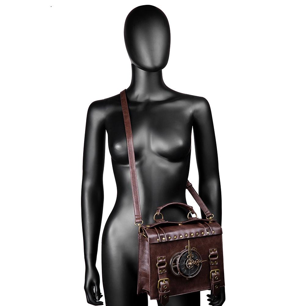 Guangzhou Women's Punk Industrial Retro Crossbody Shoulder Bag 2025