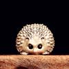 Stylish Copper/Brass Hedgehog Charm Decorative Hanging Pendant For Outdoor Gear Jewelry Crafting Creative Gift