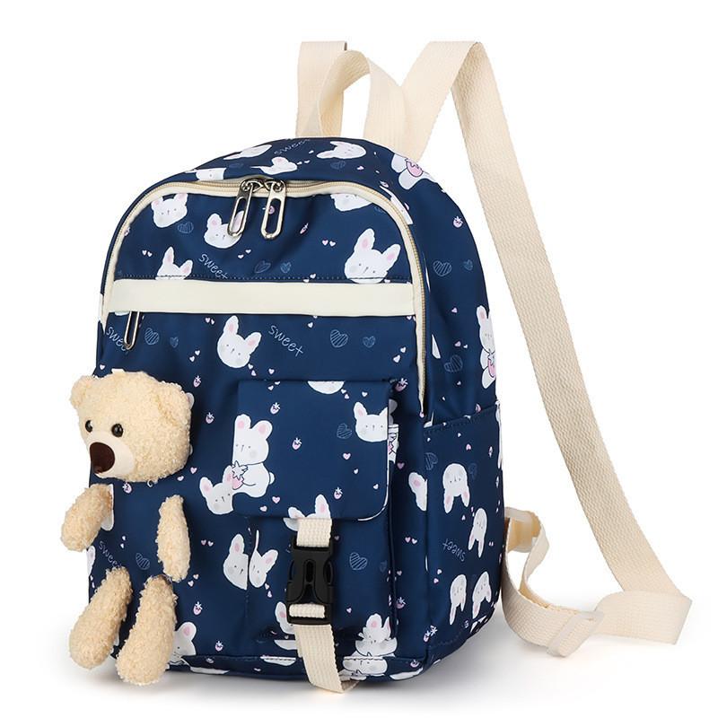 

Trendy Animal Print Backpack For Toddlers Breathable And Lightweight Design темно-синього кольору