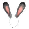 Simulation animal ear hair accessories party comic show dress up rabbit ears headdress plush rabbit police officer rabbit ear headband decoration