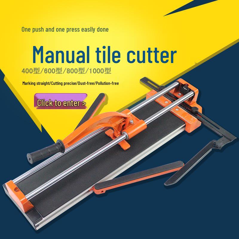800mm High-Precision Manual Tile Cutter with Dual-Track Aluminum Alloy System