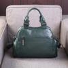 Faux Leather Handbags for Women New Boston Designer Luxury Hand Bag Woman Green Black Shoulder Bags Ladies Trend Fashion