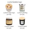 Customized Nordic Round Bottom 8oz Other Candle Holders, Lanterns and Candle Jars Luxury With Lid