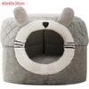 Cat Pet Bed Cave Warm Tent Soft Indoor Enclosed Covered Cavern House For Cats Kittens Small Pets With Removable Cushion Pad