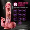 Big Vibrating Thrusting Dildo For Women Remote Control Suction Cup Realistic Penis Automatic Telescopic Rotating Heated Sex Toys