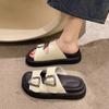 Fashion Thick Shoes Outside Women's Slippers and Ladies Sandals Easy Wears Shoe On Sale Chic Elegant New Fashion Slip-resistant Slides