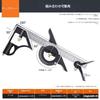 zmart 300mm Combination Angle Square Ruler, Stainless Steel Protractor, Multi-Function Measuring Tool, Carpenter's Tool