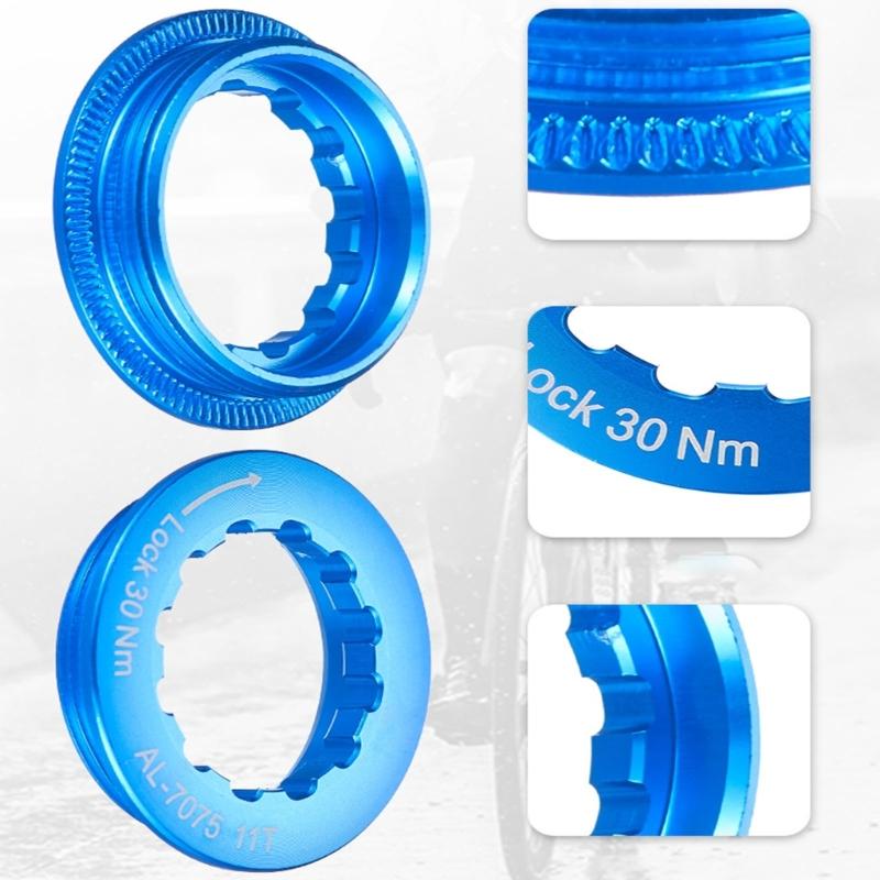 Mountain Bike Cassette Flywheel Cover 11T Flywheel Lock Caps Replacement Fixing Rings Fastening Caps Easy to Use