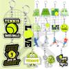 Hobby Sports Lover Tennis Ball Keychains for Accessories Bag I Love Bike Car Keyrings Jewelry Friends Father Boyfriends Gifts