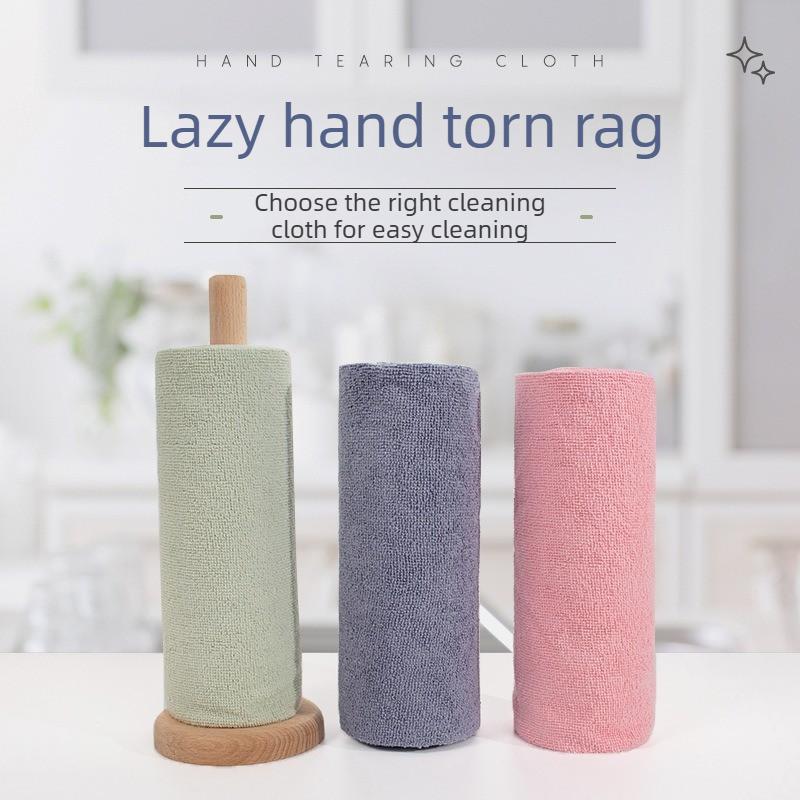 Rotolo di Asciugamani da Cucina Assorbenti Spessi Panni Pulizia Riutilizzabili Strappabili per Casa Salviette Non Usa e Getta per Rimozione Olio