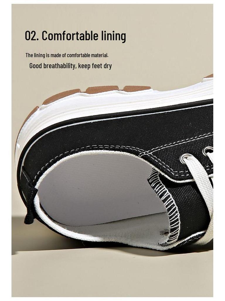 Dámské tenisky s tlustou podrážkou a zvýšenou výškou v barevném bloku na podzim 2025 - Prodyšné a všestranné ležérní tenisky pro tátu