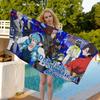 BL Game D-Dramatical M-Murder Anime Beach Swimming Towel Soft Absorbent Washcloth Children's Gifts for Kids Travel Camping Gym