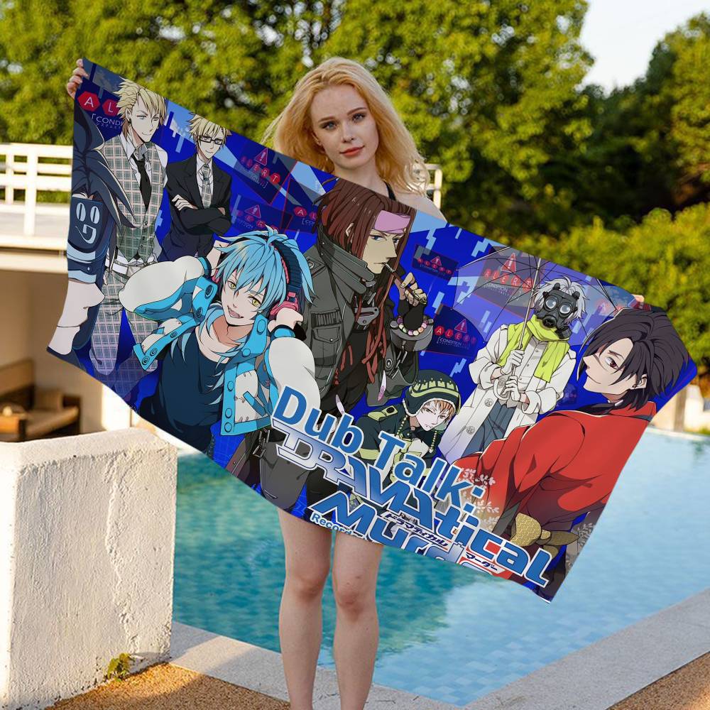 BL Game D-Dramatical M-Murder Anime Beach Swimming Towel Soft Absorbent Washcloth Children's Gifts for Kids Travel Camping Gym