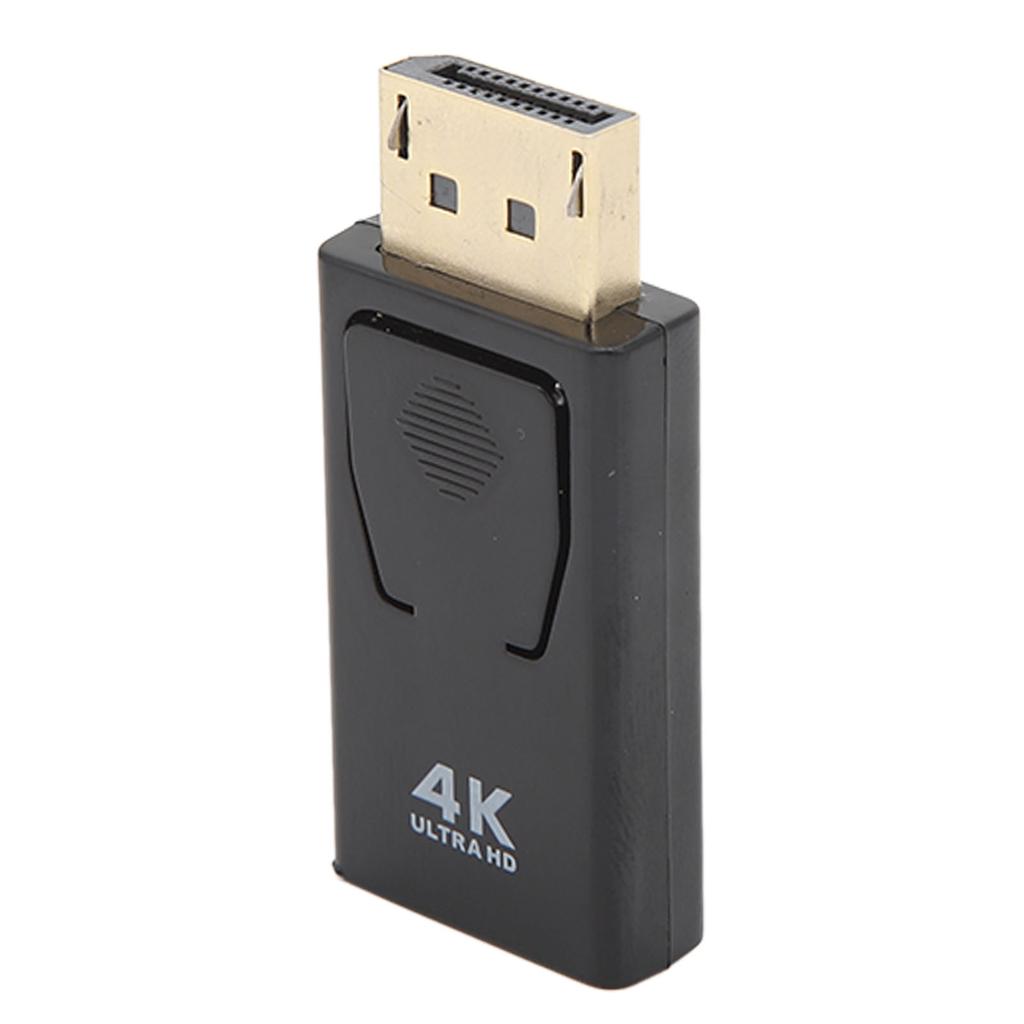 4K DisplayPort to HD Multimedia Interface Adapter Compact Unidirectional Video Monitor Converter for Laptop