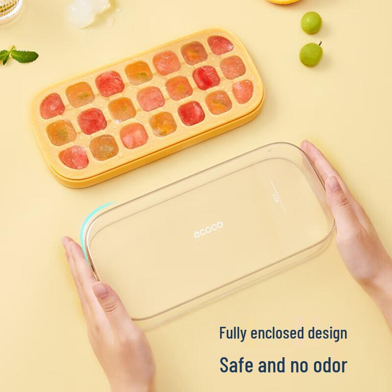 ecoco Press-Type 14-Grid Ice Cube Tray