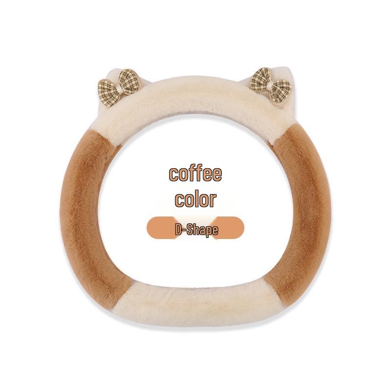2023 Elegant Knot Kitten Plush Steering Wheel Cover