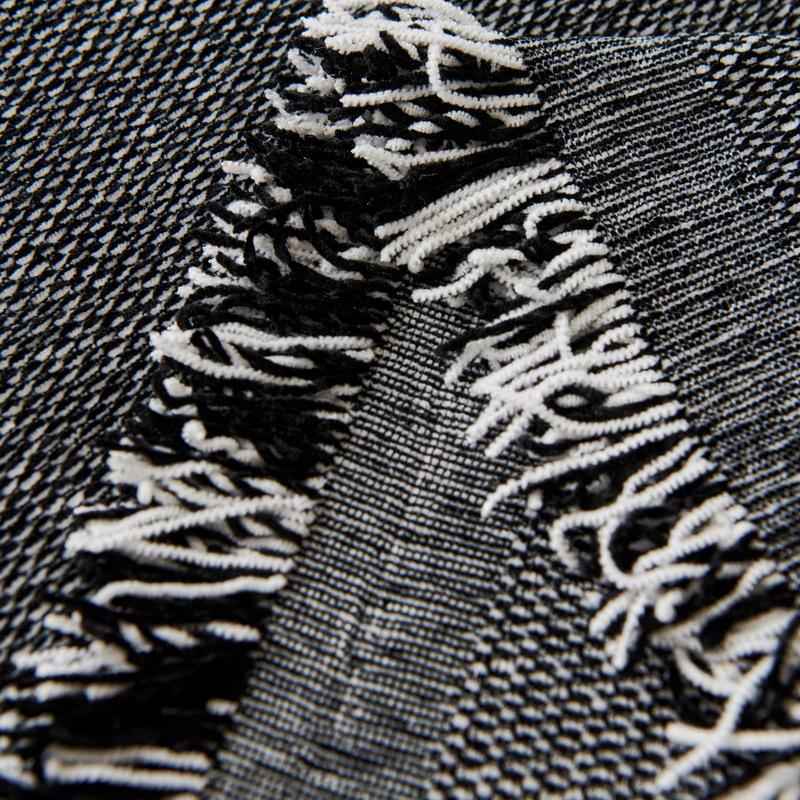 Geometrisk trykt sofateppe Chenille Støvtett anti-ripe sofamatte for stue Flerbruksmøbelbeskyttelsesdeksel
