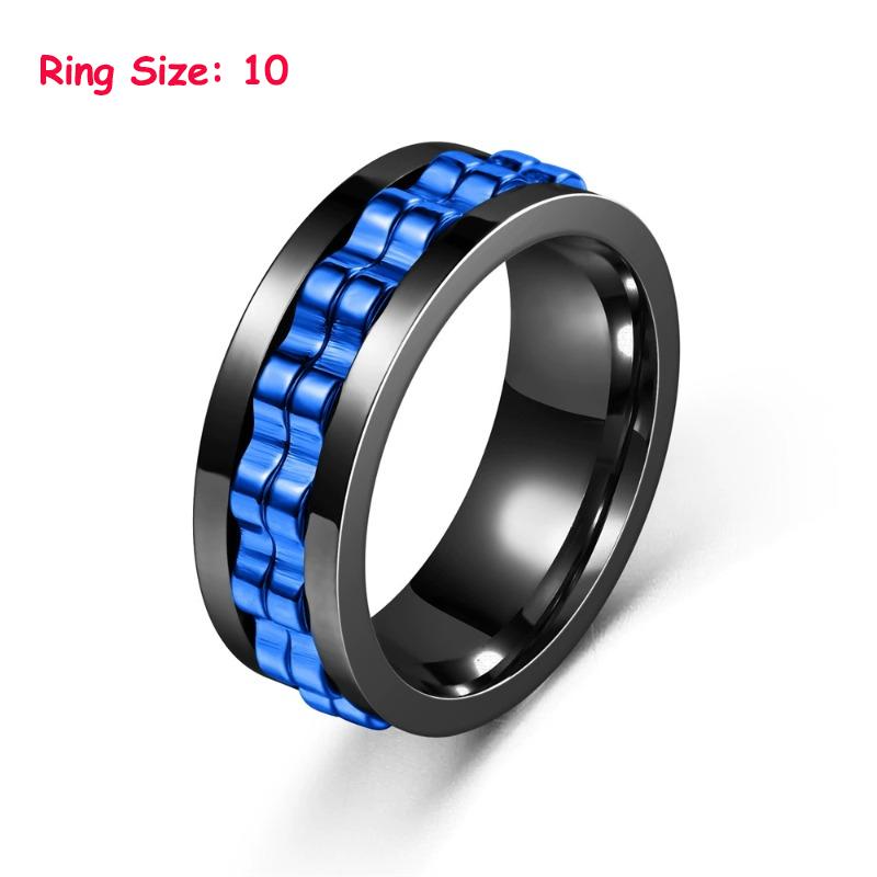 EDC Fidget Sliders Fashion Acssory Ratchet Ring Stress Relief for Adults Metal ADHD Casual Fidget Rings Haptic Coin
