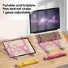 Laptop Holder Foldable Height Adjustable Universal Hollow Heat Dissipation Anti-slip Portable Desktop Tablet Computer Stand Computer Accessories