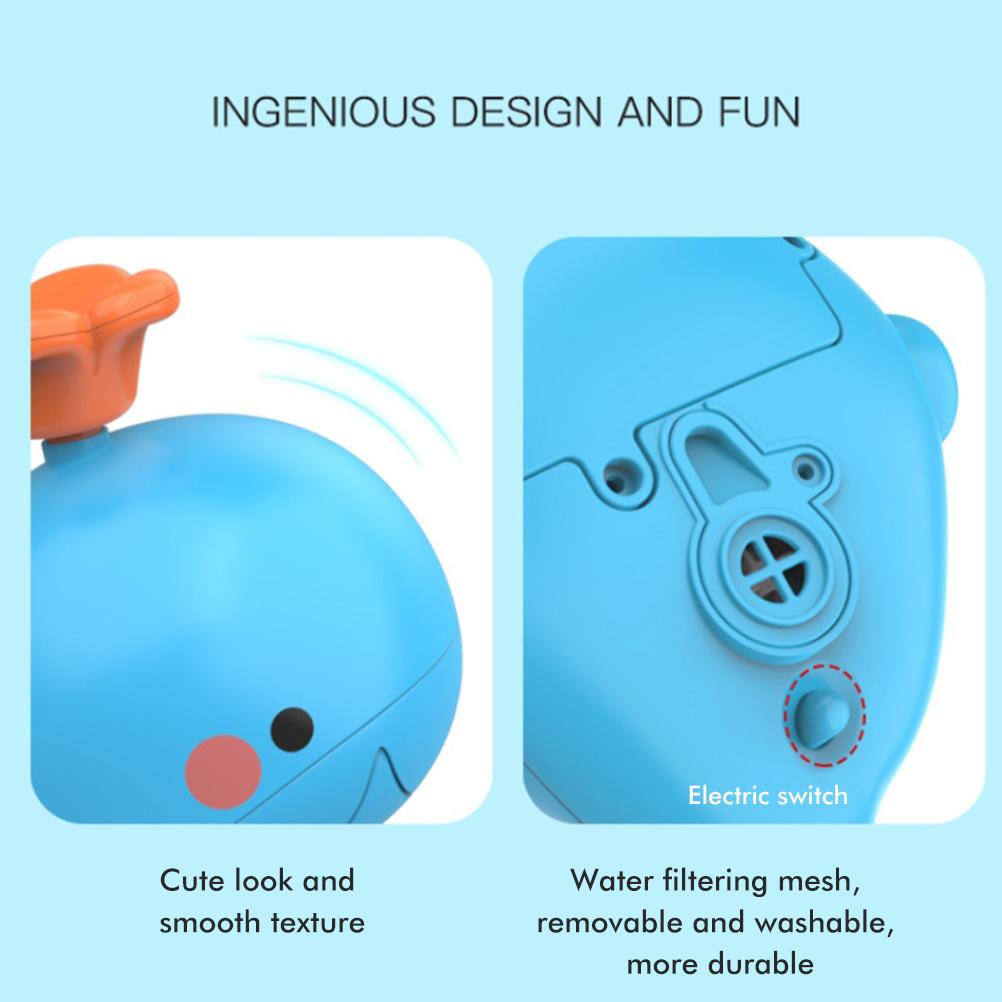 Baby Bath Toy Spray Whale Electric Infant Water Pump Swimming Pool Bathtub Toy Set for Newborn Babies Children