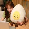 Ungiftige 38cm Kinder Spielzeugpuppe Niedliche Gekochte Ei Puppe Plüsch Heilende Spiegelei Weiches Plüschkissen Ornament