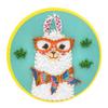 String Art Stretched Thread Picture for Child Llama 21 Cm