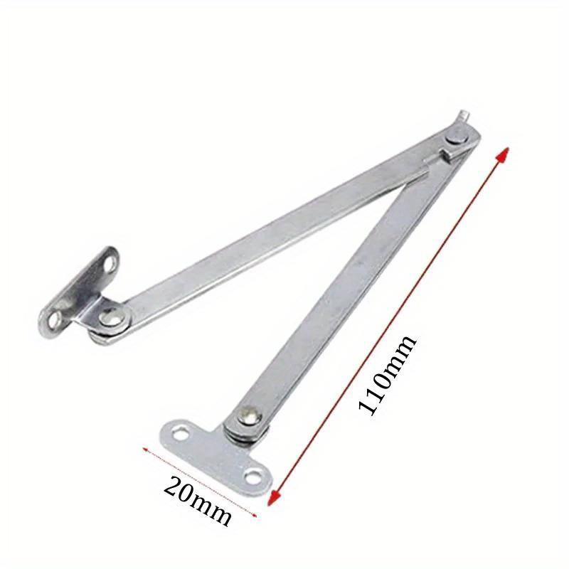 4 Pcs Folding Lid Support Hinge Stay 180 Degree Rotatable Stainless Steel Cabinet Hinges Support Table
