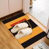 Football Crest Printed Office Carpet Chair Cushion  Entryway Rug, Rugs for Living Room, Bedroom Christmas gifts