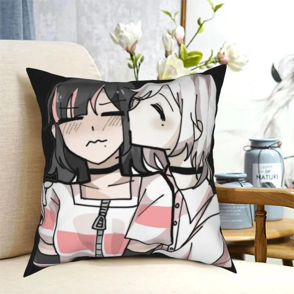 Akudama Drive Urocze Anime Kwadratowa Poszewka na Poduszkę Poliestrowe Poduszki na Sofę Zwykły Człowiek Oszust Ippanjin Zwykłe Poszewki na Poduszki