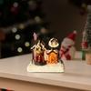 Christmas Decorations Resin Small House Micro Resin House Christmas Creative Luminous Small House