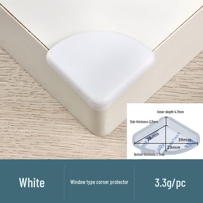 Silicone Soft Anti-Collision Corner Protector for Glass Tables - Thickened T-Shaped Right Angle Cover for Children