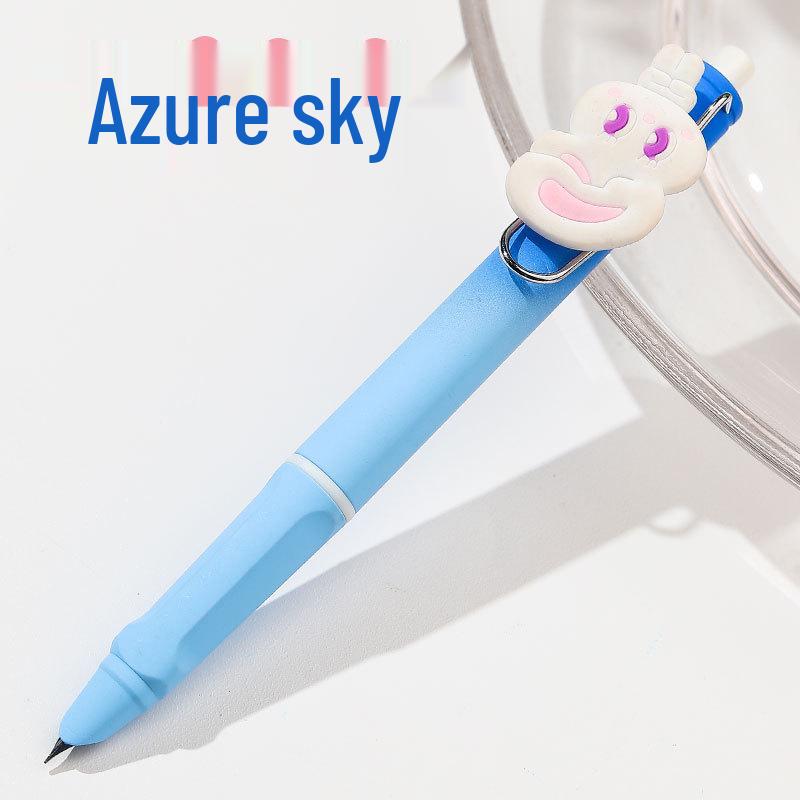 Cute Cartoon 0.38mm Ballpoint Pen with Replaceable Ink for Primary Students