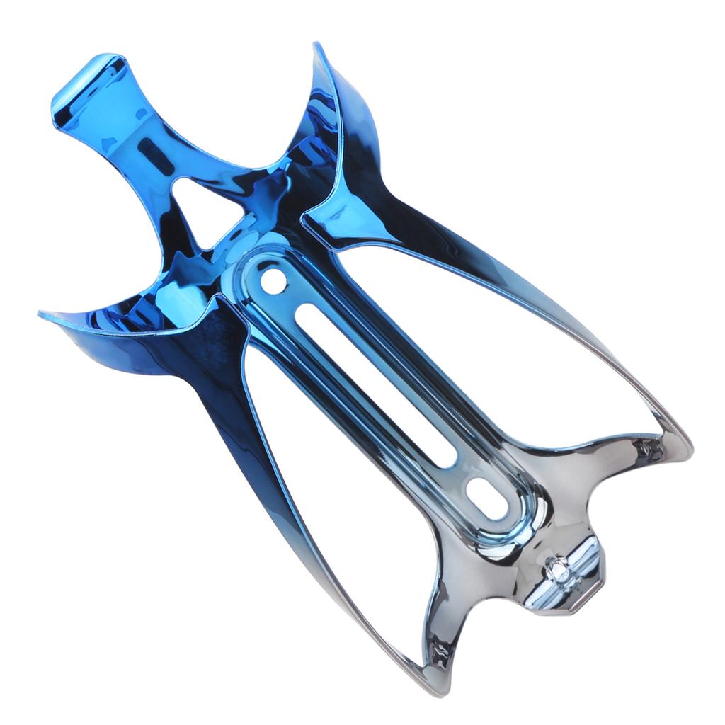 Aluminum Alloy Mountain Bike Water Bottle Holder Cage Bottle Secure Retention BracketBlue Gray