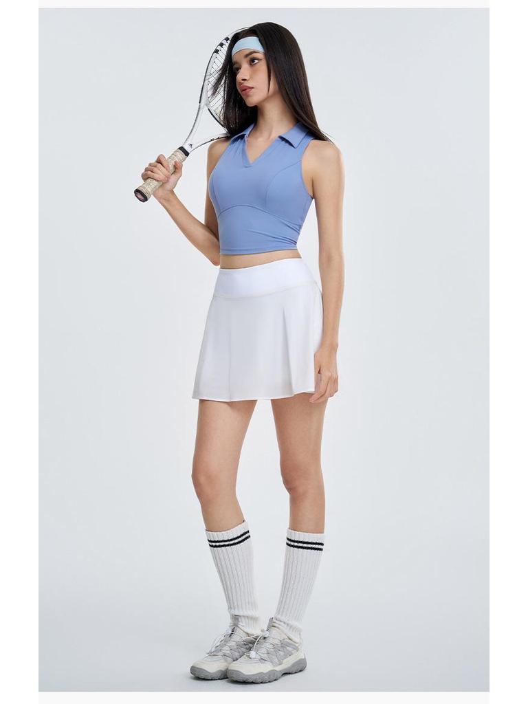 Women's Quick-Dry Lightweight Tennis Skirt with Elastic Shorts