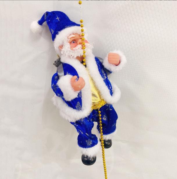 European Christmas Climbing Santa Electric Toy and Decoration