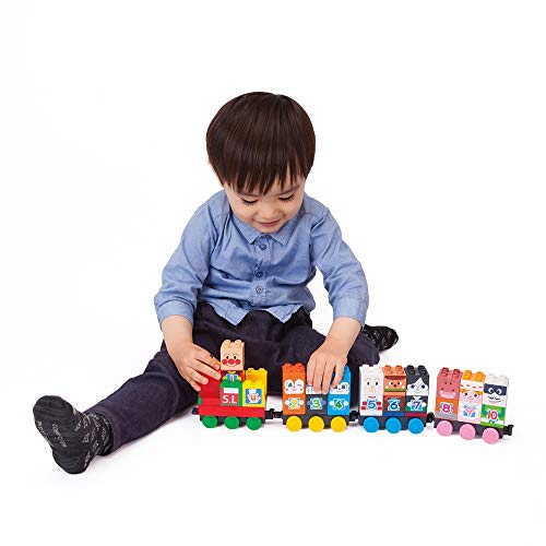 BlockLabo Block Lab Anpanman SL Man and 1 2 3! Suuji Block Set Recommended for ages 1 year and 6 months and older
