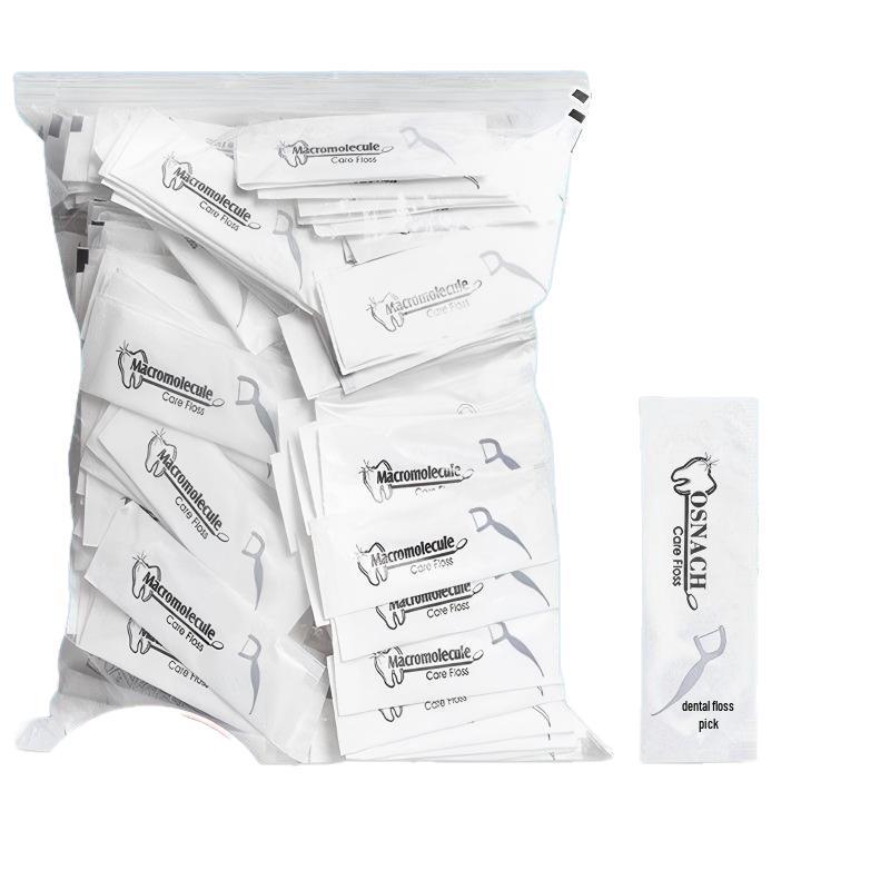 Double-Ended Ultra-Fine Floss Toothpicks Family Pack - Individually Wrapped, Disposable for Home Use