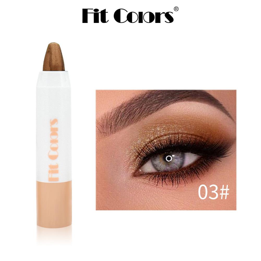 Eye Shadow Set Highlighter Pen, Not Easy To Take Off Eye Makeup Pen Set Comes With Eyeliner (eyeliner/shape Color Random) Eyeliner Black