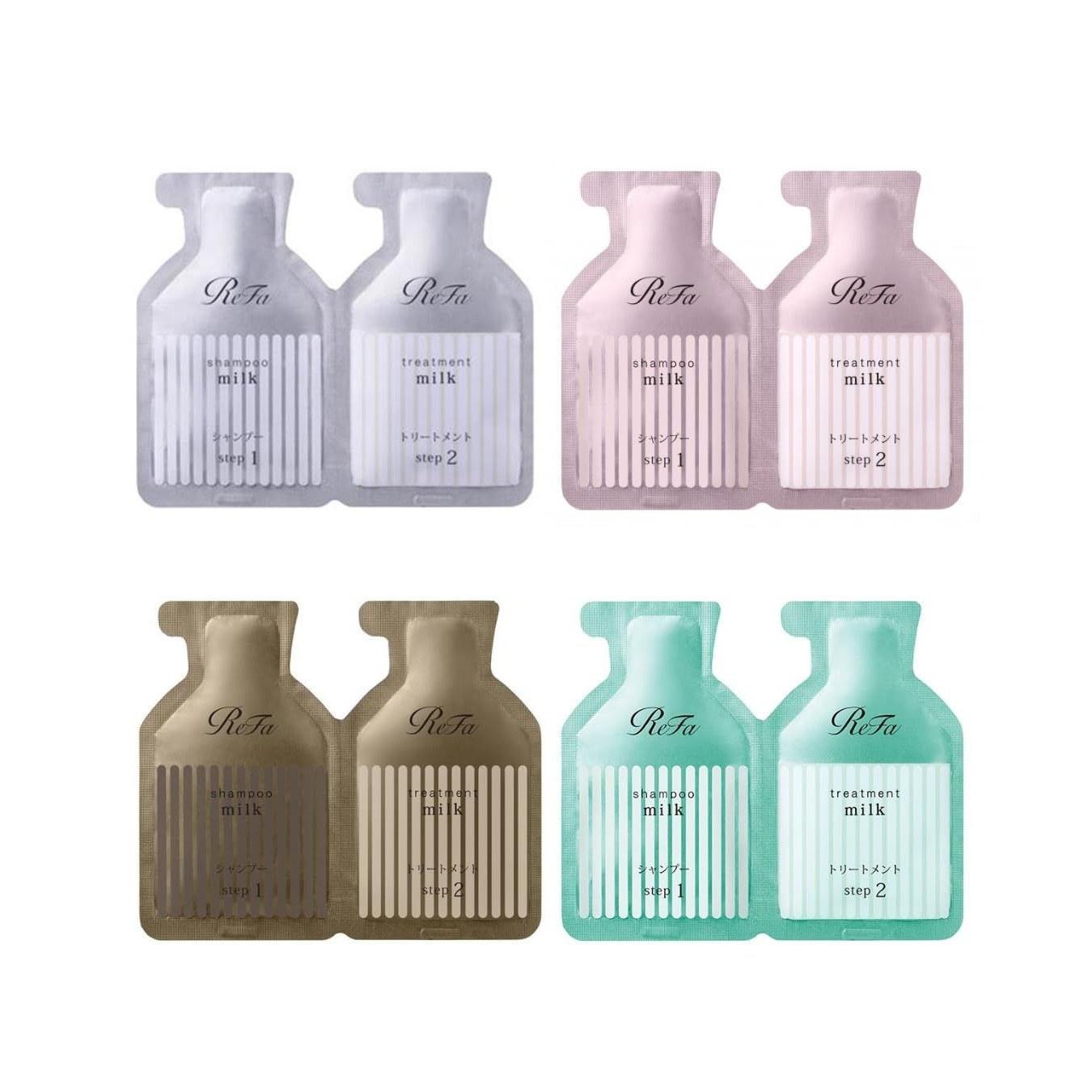 Trial Set Refamilk Protein Shampoo Treatment Assortment 4-Piece