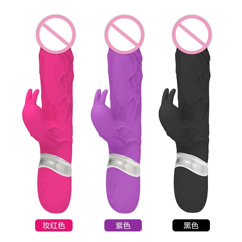 Rabbit Dildo Female Vibrator Rechargeable Stimulator Clitoris Nipple Massarger G Spot Vibrator Sex Toys for Women Adult Supplies