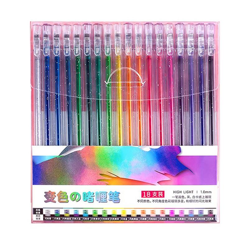

M-Modern-Glitter Gel Pen Kit Glitter Gel Pen Artist Colored Gel Markers Neon Pens For And Drawing