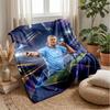 Erling Haaland Soft Flannel Fleece Blanket Lightweight Cozy Warm Throw Blanket For Sofa Bed Home Decor
