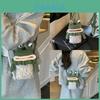 Childrens Green Cotton Knit Frog Mini Crossbody Bag With Soft Structure For Daily Activities
