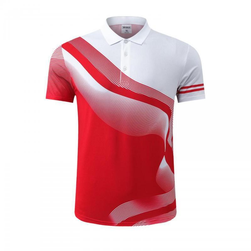 Unisex Breathable Sport Polo Shirt Badminton Tennis Training Kids Adult Athletic Wear Custom Print