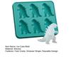 Ice Cube Mold Dinosaur Shape Food Grade Silicone Juice Ice Maker Easy Release Dishwasher Safe Ice Mould Kitchen Gadget